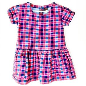 Tea Collection Plaid Woven Pocket‎ Dress